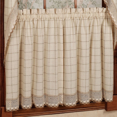 Burrigan Cotton Plaid Cabin/Cottage Cafe Curtain