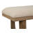 Upholstered Backless Bench With U-Shaped Legs