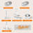 Multifunction Food Processor - Ultra Quiet Powerful Motor, Includes 6 Attachment Blades