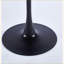 Table basse noire en MDF avec pieds en métal, stable et facile à nettoyer pour le salon
