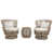Coussin blanc / structure beige est en rupture de stock