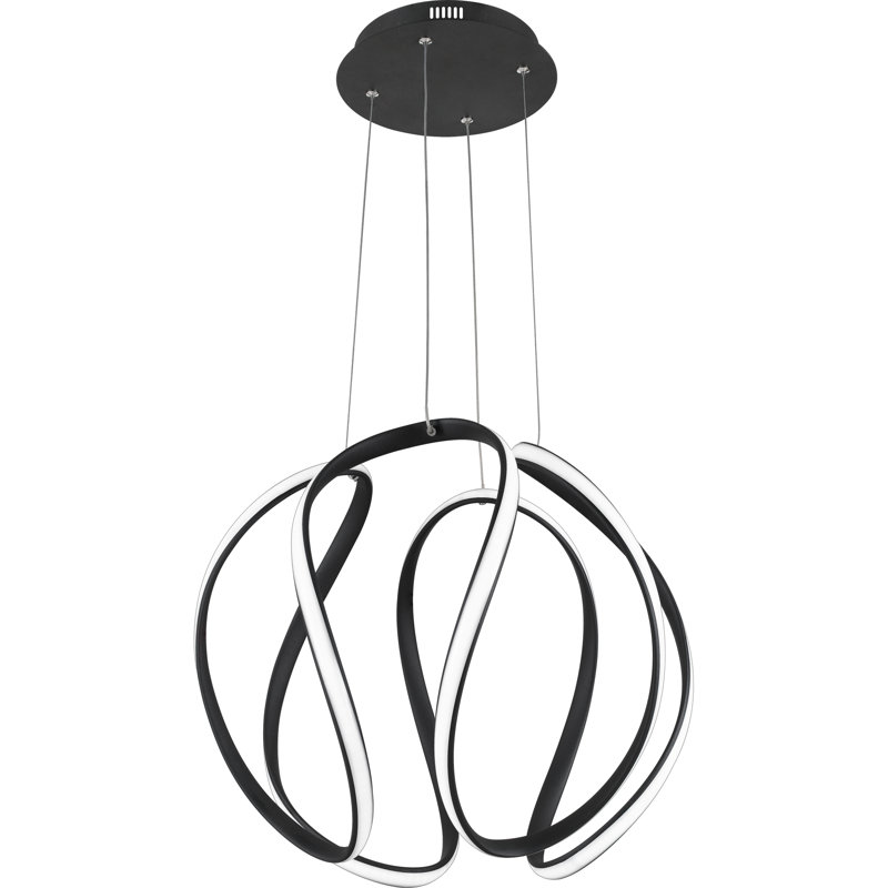 Lustre géométrique unique à 1 lumière DEL