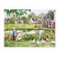 « village green », reproduction sur toile tendue-21938428