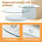 Double Clear Glass Oval Single Coffee Table-73946699