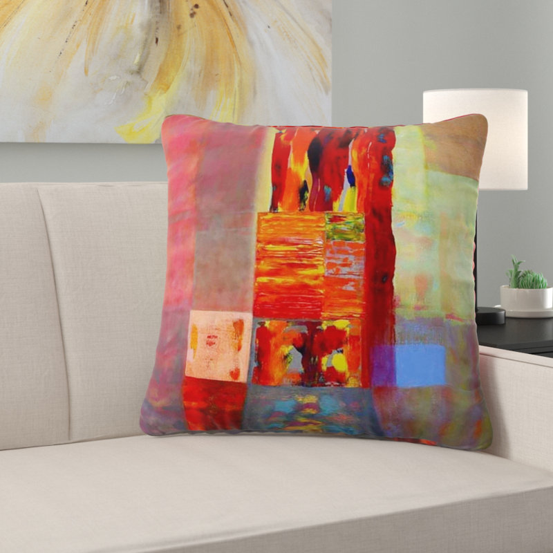 Patchwork Reversible Throw Pillow, 16" x 16"