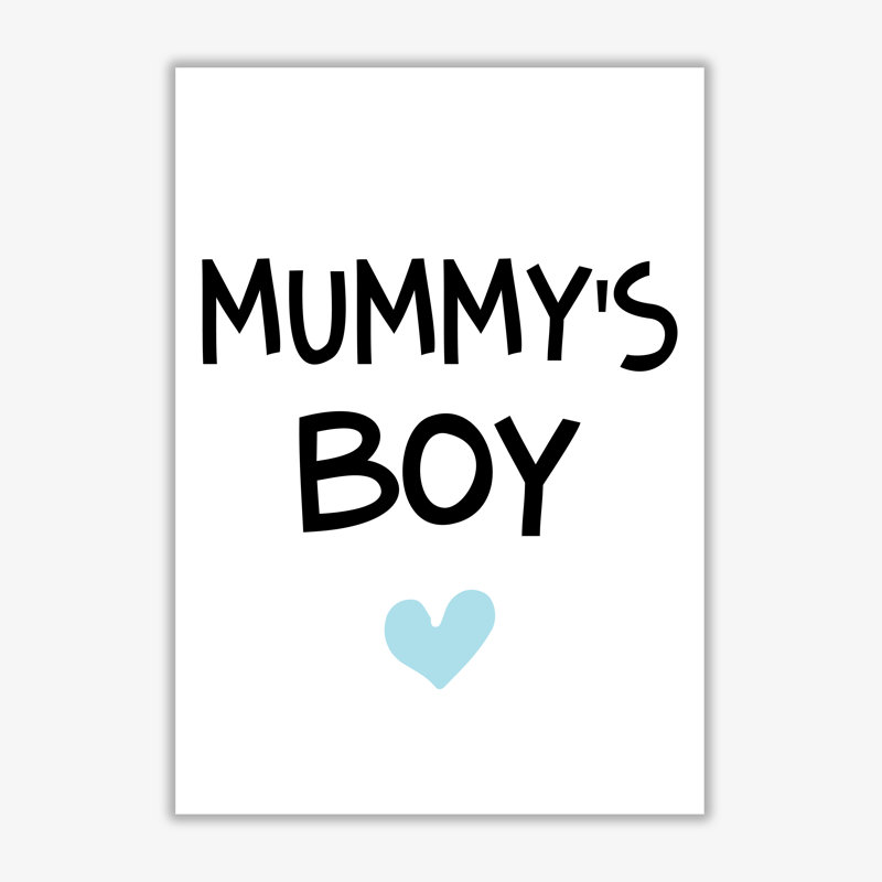 Mummy's Boy - Print, 30 cm H x 21 cm W x 1 cm D, No Frame