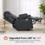 Fauteuil inclinable électrique de 25,2 po de largeur avec massage et chaleur, similicuir-653439973
