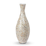 Capraia Coast Tall Floral Vase, Mother Of Pearl
