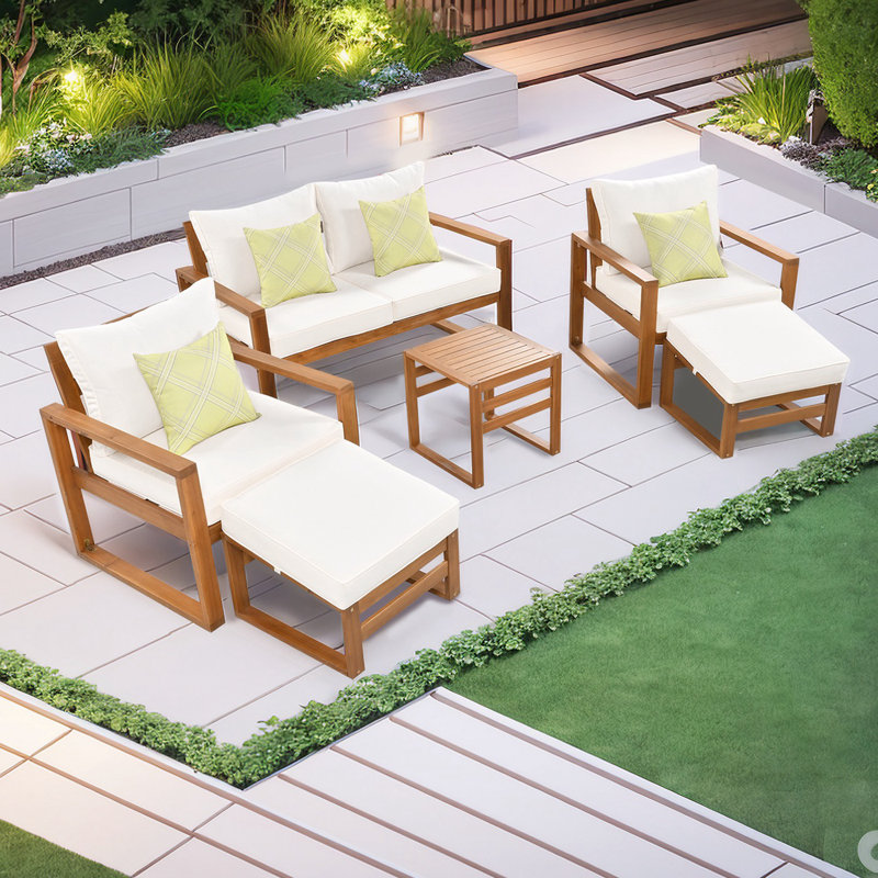 Patrise 48,92 po de largeur avec coussins, Beige