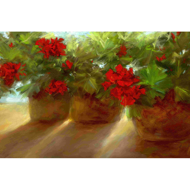 " Crimson Glow " by Sheila Finch, 32" H x 48" W  