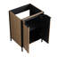 Meuble-lavabo moderne 24 po - Contreplaqué café, espace de rangement spacieux-1472343926