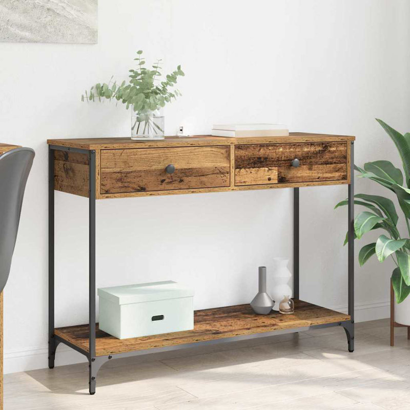 Console Table, Old Wood, 75cm H x 100cm W x 34.5cm D