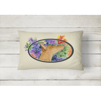 Pharaoh Hound Reversible Throw Pillow