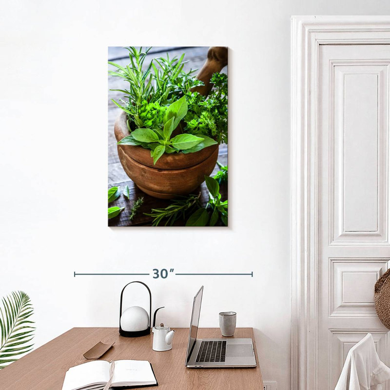 Yarlin Crushing Herbs, 30" H x 20" W