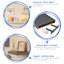 Harbour Housewares - 60cm Floating Wall Shelves for Storage & Display-91267966-91267972