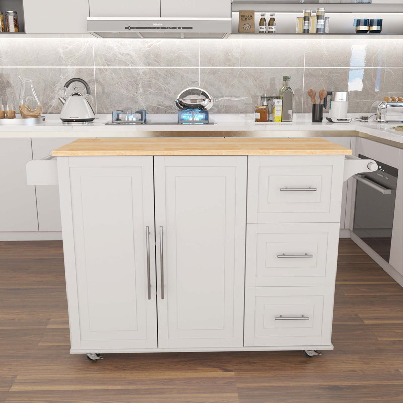 Îlot de cuisine Damars, Blanc