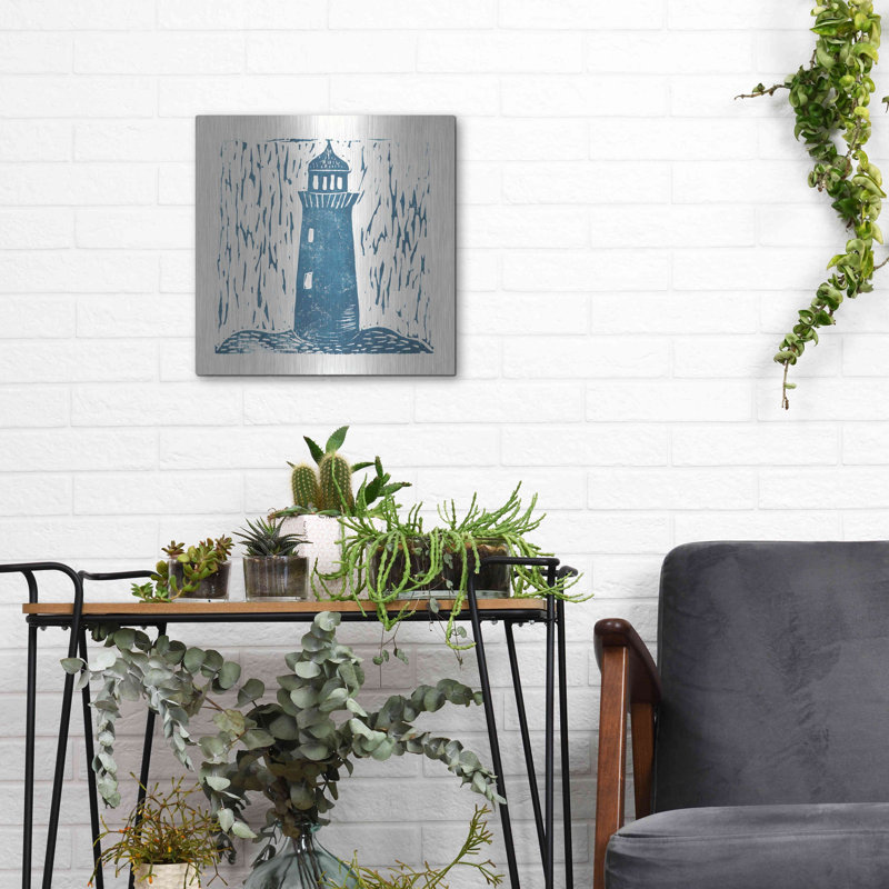 «Nautical Collage On White I» par Courtney Prahl, H 12 po x l 12 po
