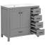 Meuble-lavabo 36 po avec lavabo en céramique