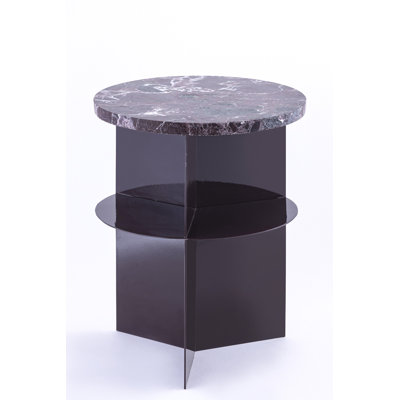 Round Side Table With Stone Top