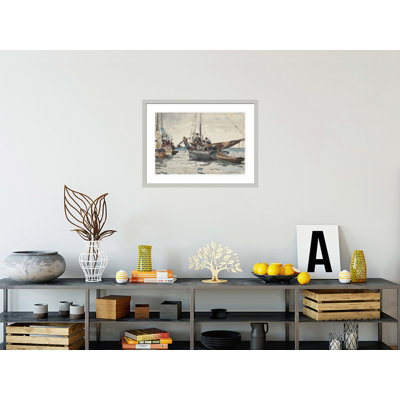 «Market Scene Nassau» par Winslow Homer, impression giclée sur cadre