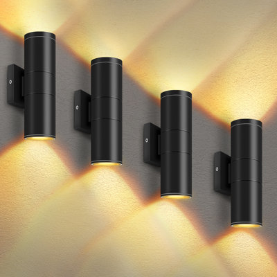 12'' H Integrated Led Cylinder Up Down Wall Light Outdoor Waterproof 12W 2700K Aluminum Wall Sconce