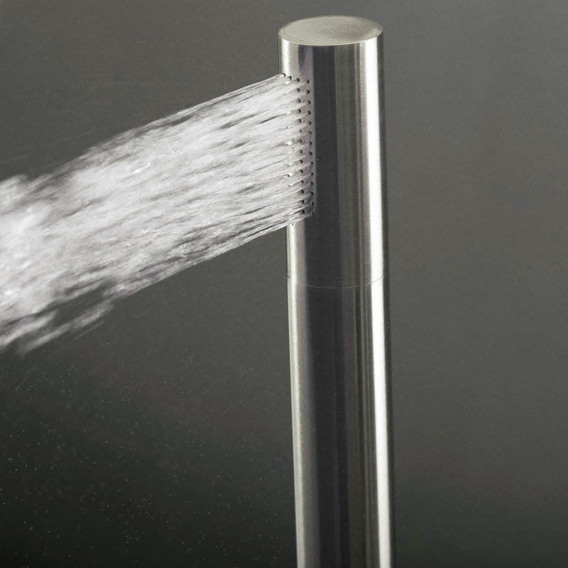 Floor Tub Spout, Brushed Nickel