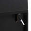 Armoire de cuisine de style champêtre, de 181 cm de hauteur, avec portes vitrées et tiroir.-2091715094