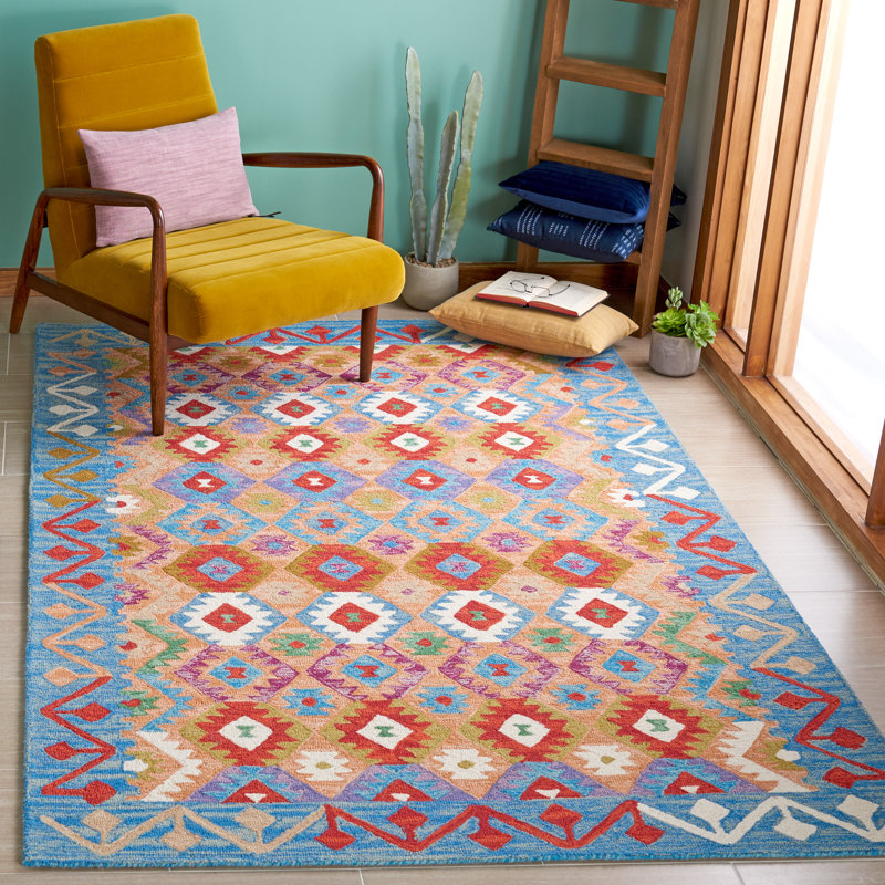 Horwich 417 Area Rug In Light Blue / Beige, Rectangle 4' x 6'
