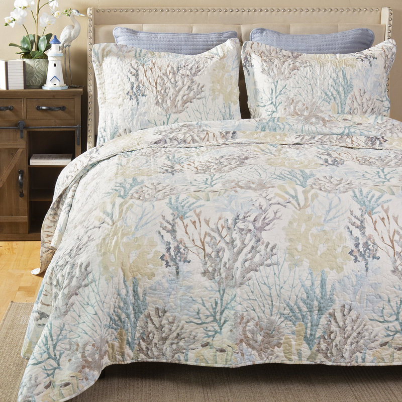 Summer Reef No Quilt, Queen Quilt + 2 Standard Shams