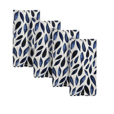 Blue Bay Leaf 19"x19" Napkins