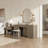 Cesiro 61" Fluted Writing Desk With Drawer And Cabinets-1605376053-1604947747