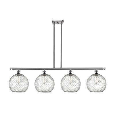 Luminaire suspendu pour îlot de cuisine 4 lumières Duprey