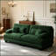 Canapé modulaire capitonné en chenille pour salon-1803640843