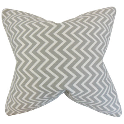Sula Chevron Cotton Reversible Throw Pillow