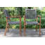 Fleur 6 - Person Wood Patio Dining Set with Rectangular Table