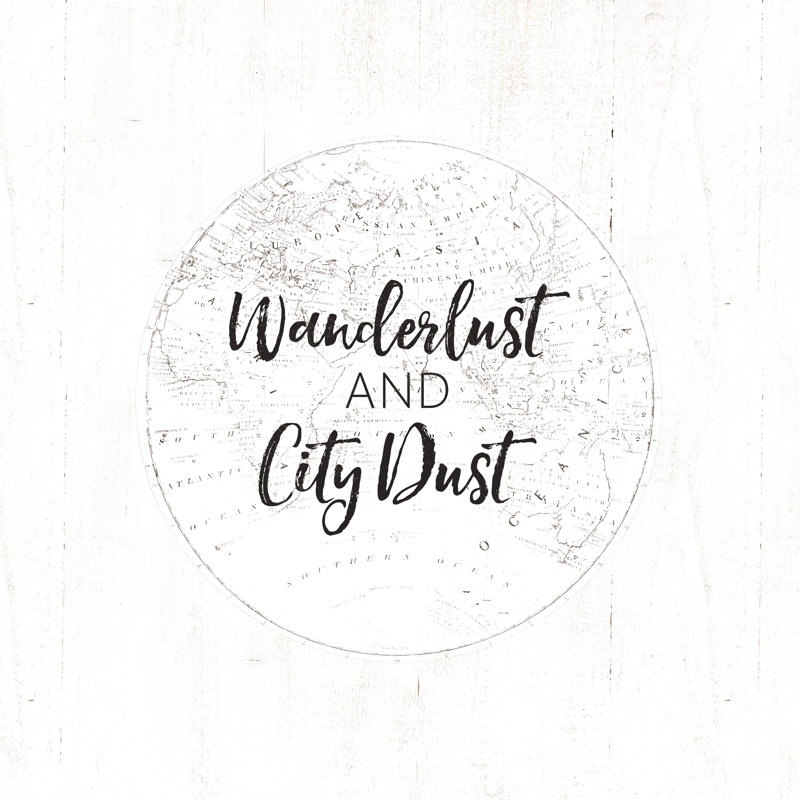 City Of Wanderlust Map - Wrapped Canvas Print, 30cm H x 30cm W x 3.8cm D