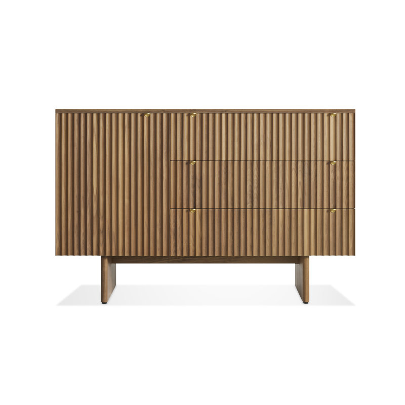 Murmur 54'' W Solid Wood Credenza, Walnut
