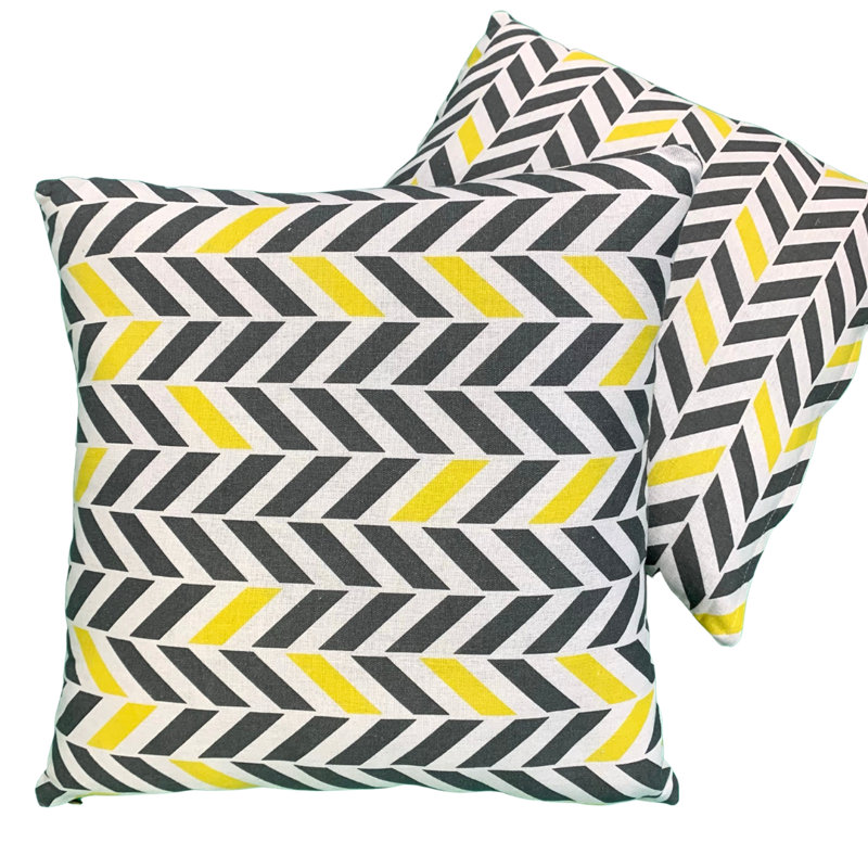 Aurabella Chevron Square Cushion