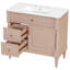 Élégant meuble-lavabo de salle de bain 36 po avec lavabo en céramique-184089683