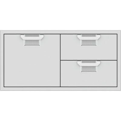 Combinaison de tiroir double et de porte de rangement de 42 po Aspire