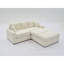 Canapé modulaire moderne, housses de coussin en velours côtelé 2 pièces, housses de canapé souples et extensibles avec coussins 2 pièces