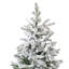 Arbre de Noël mélangé en PVC non éclairé avec extrémités enneigées-1218356752