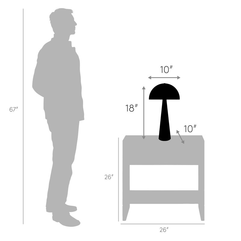Lampe de table Kajah, Jaune
