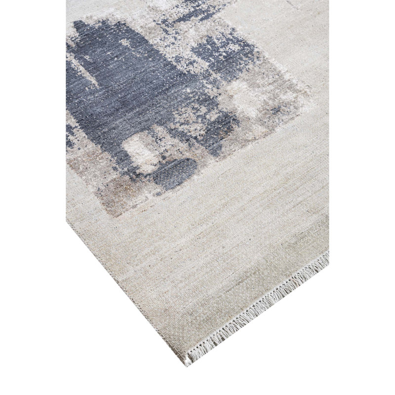 Area Rug in Beige/Gray/Ivory, Rectangle 9' x 12'