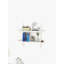 Étagère murale décorative en bois à 2 niveaux échelle contemporaine Cb Home Modernatta (19 po x 8 po x H 28 po) (blanc)-685415289
