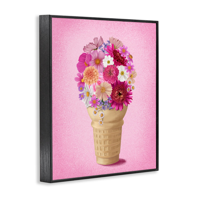 Giclée encadrée, dessin par Jilly Jack Designs, H 14 po x l 11 po, Giclée encadrée noir minuit