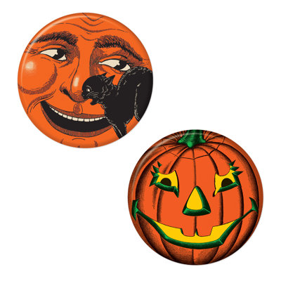 Boutons rétro d'Halloween