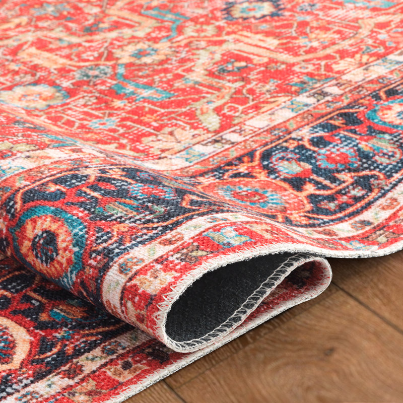 Tapis oriental en chenille tissé à la machine Melverine, Rectangle 7 pi 10 po x 10 pi