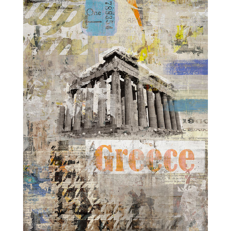 Made In Greece Print by Chelsea Art Studio, Outdoor, 38" H x 30" W x 1.5" D