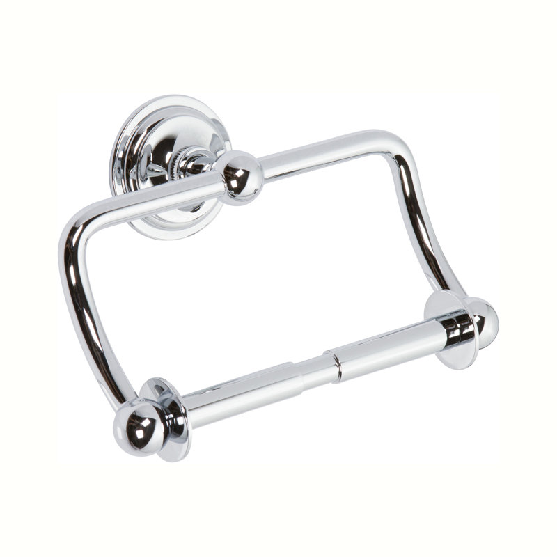 London Terrace Hanging Toilet Paper Holder, Polished Chrome